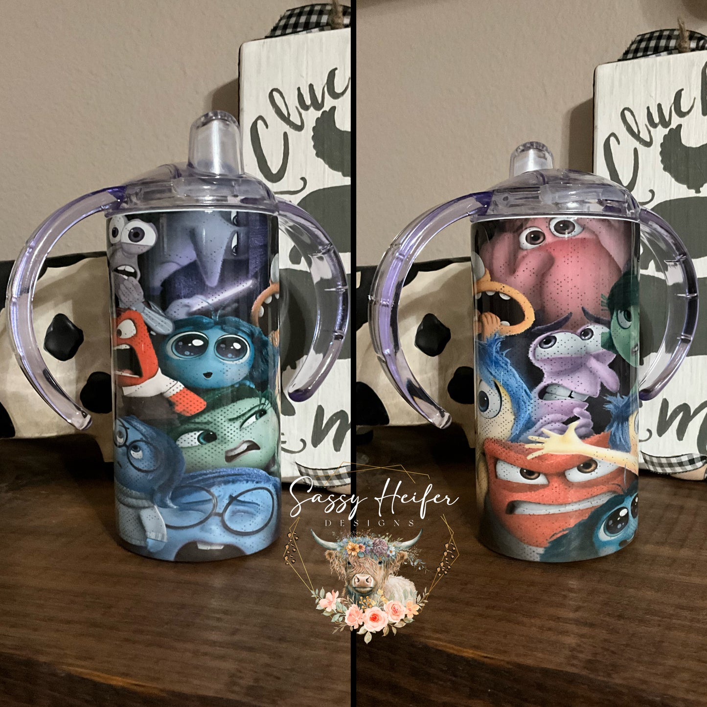 Inside Out emotions sippy cup