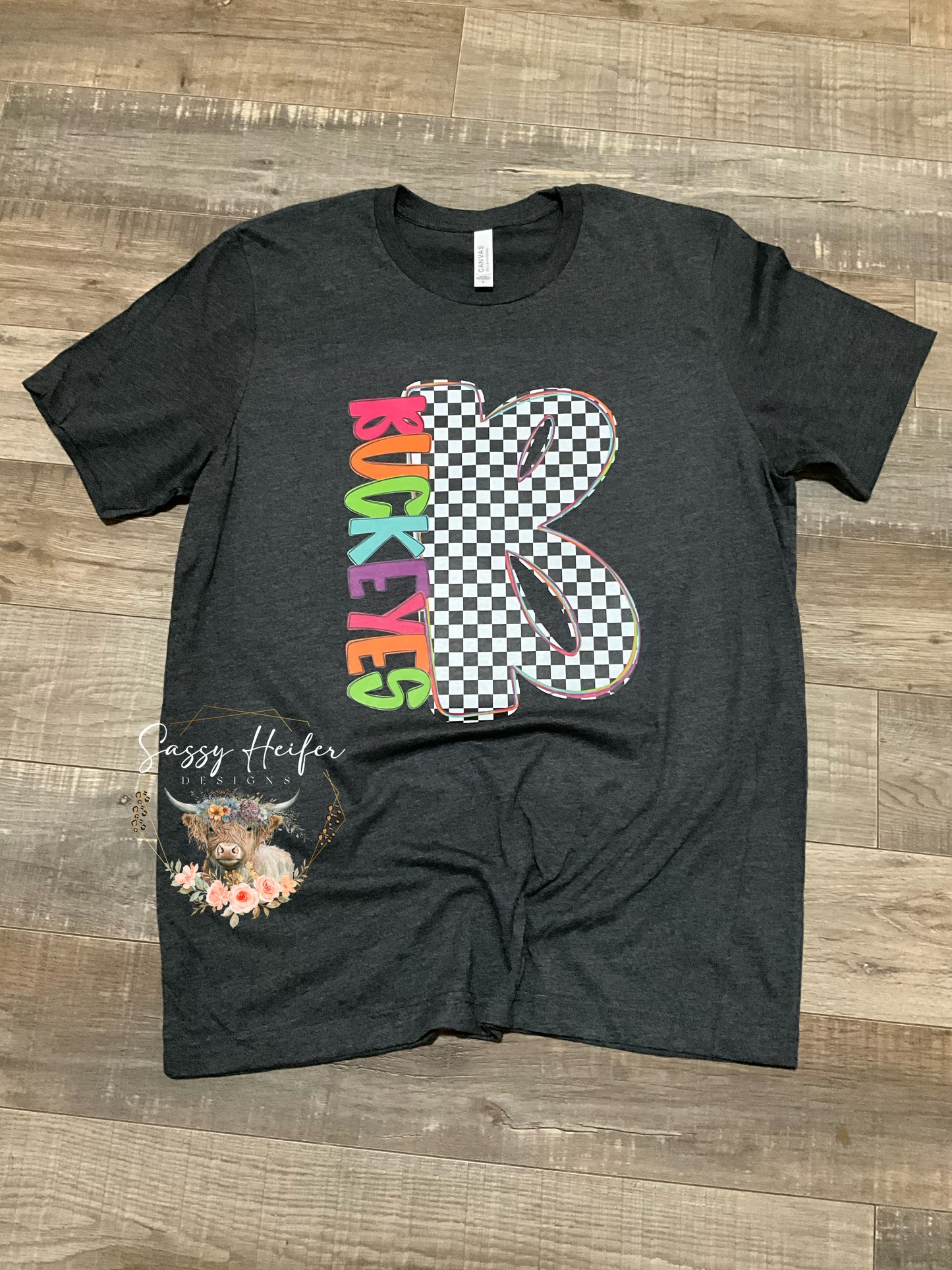 Neon Checkered Mascot