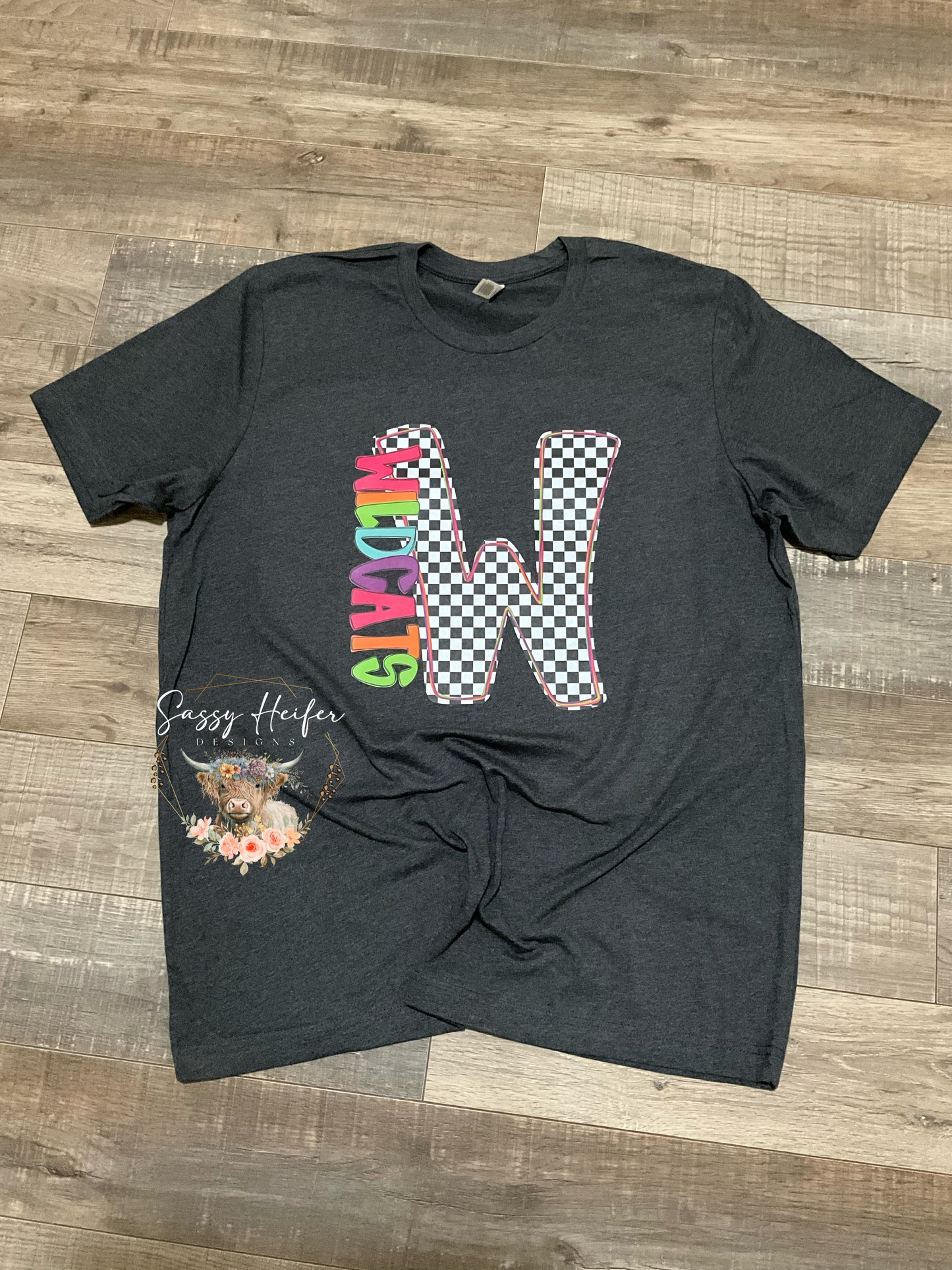 Neon Checkered Mascot
