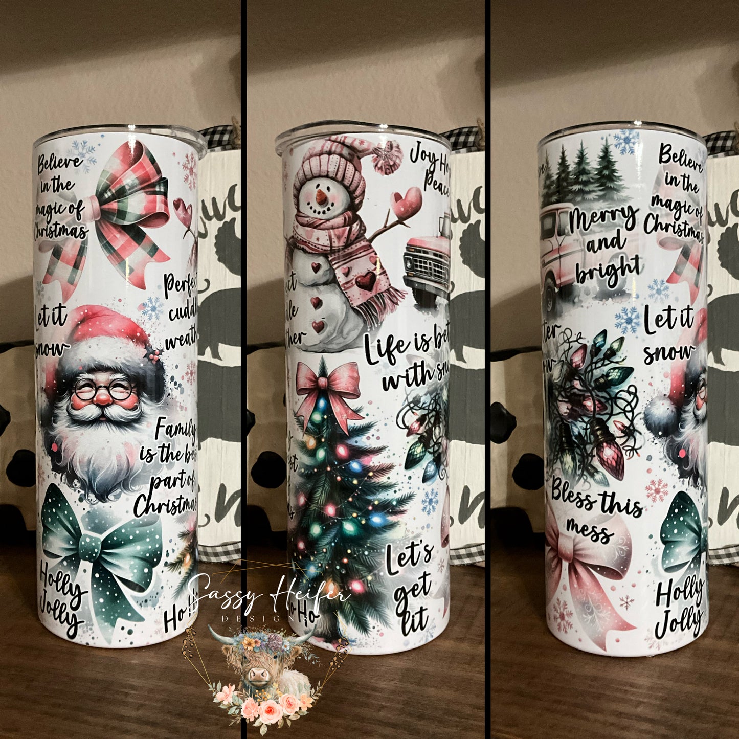 Christmas Quotes tumbler