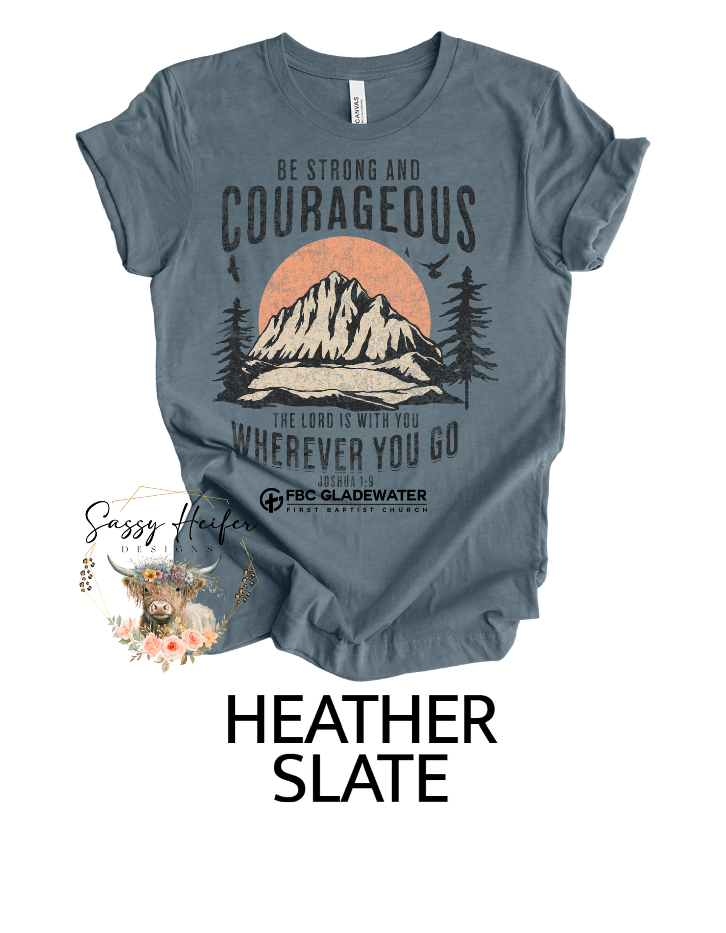 Be Strong & Courageous-Mountain