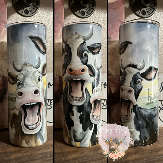 Selfie Cows tumbler