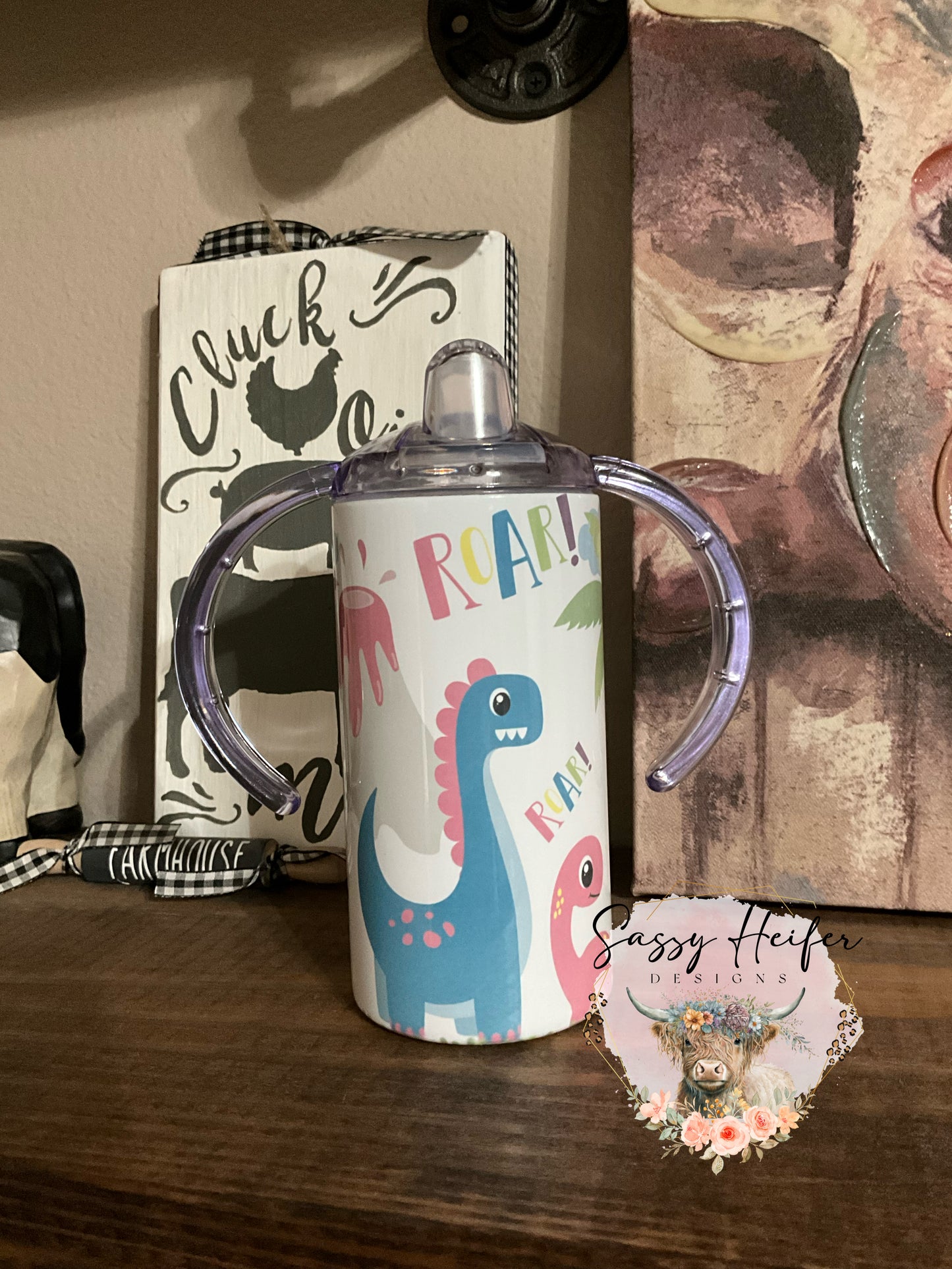 Roar Dinosaur sippy cup