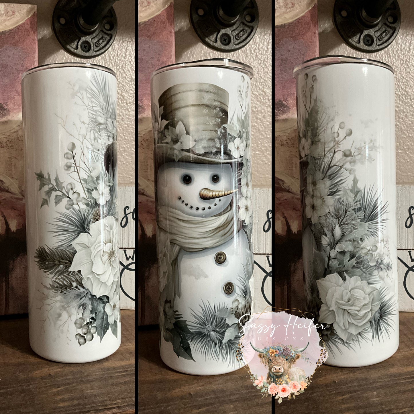 Snowman tumbler