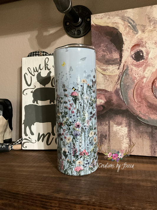 Wildflowers tumbler