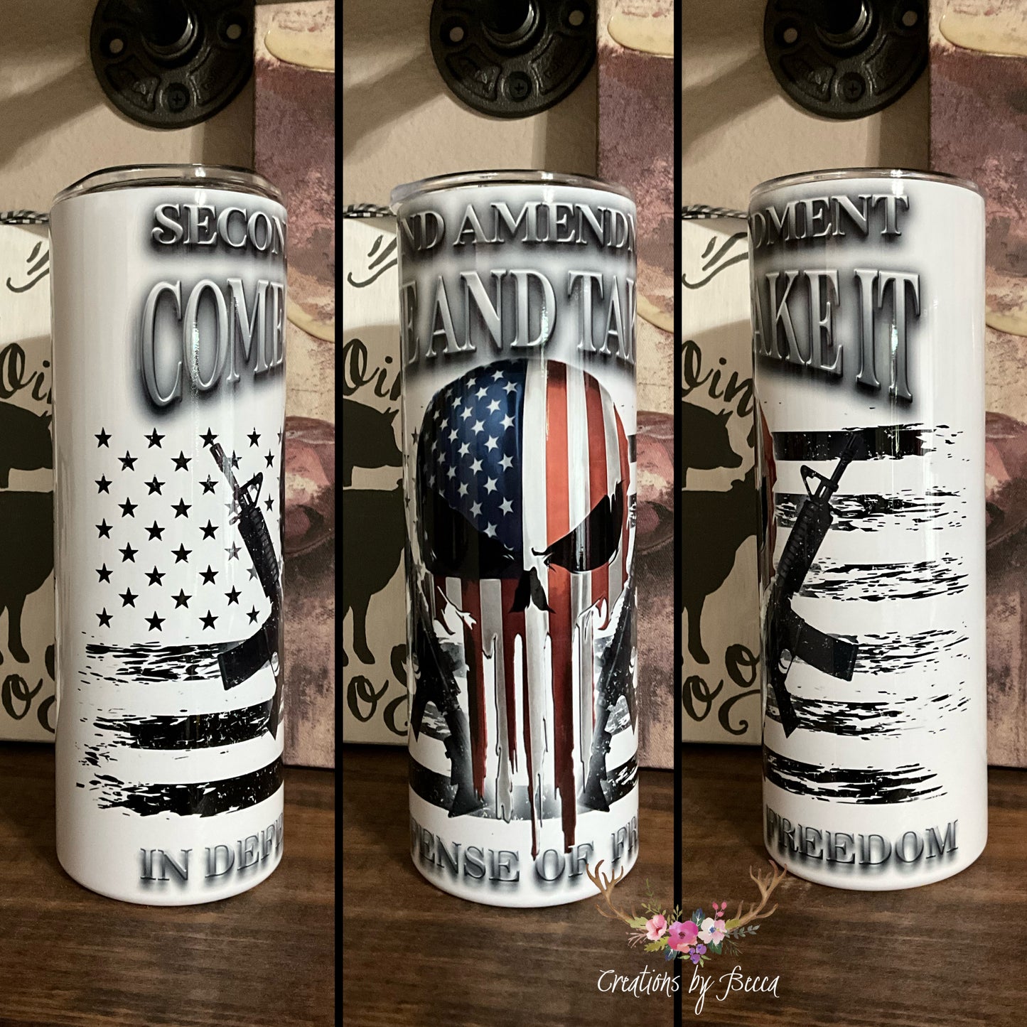 Second amendment tumbler